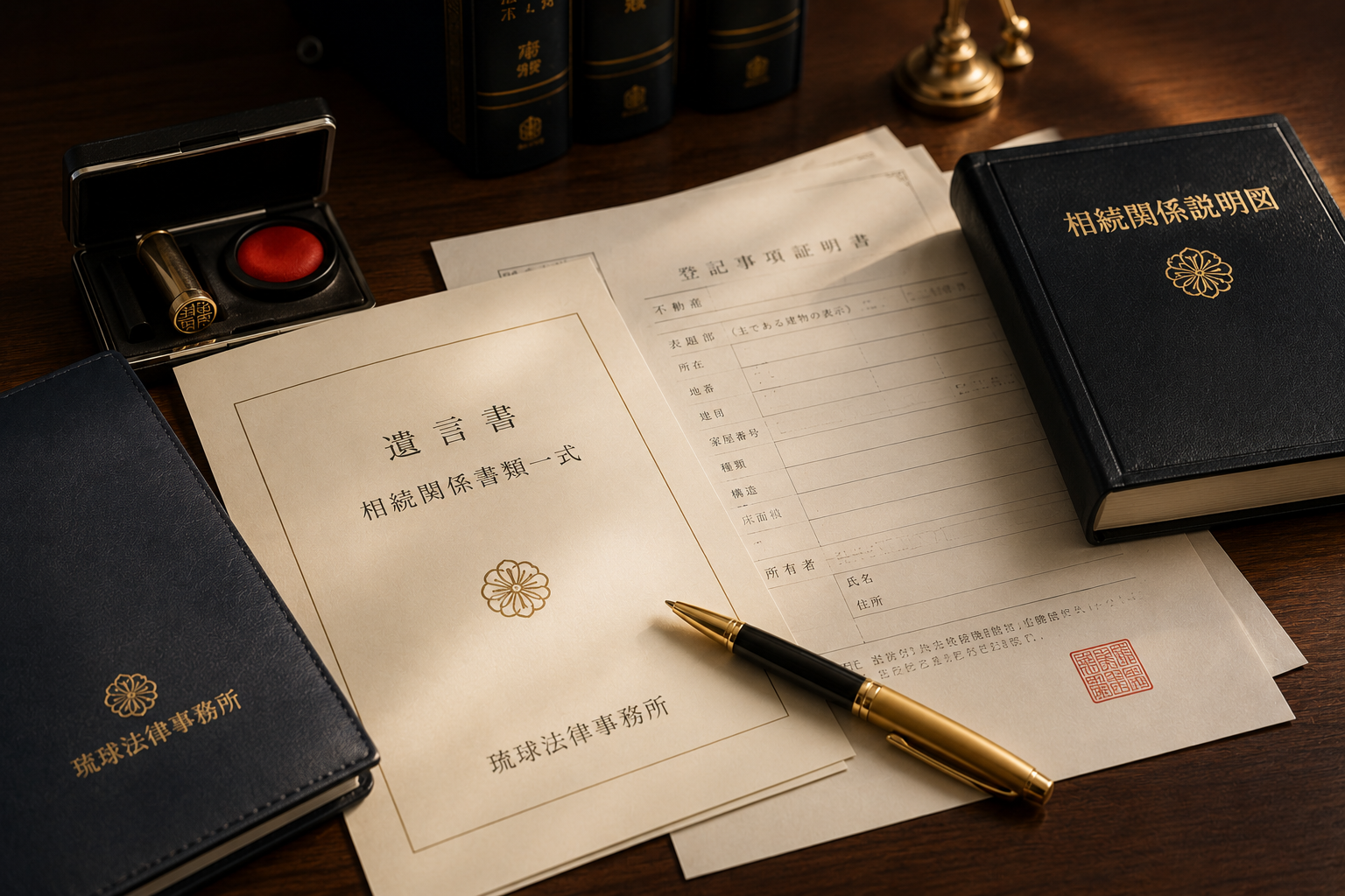 法律書類と印鑑のイメージ